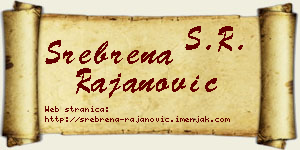 Srebrena Rajanović vizit kartica